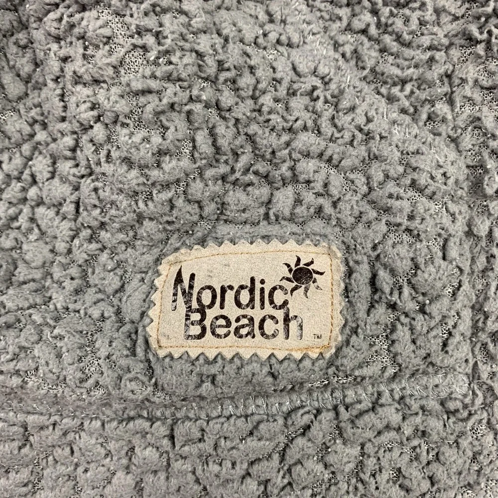 NORDIC BEACH  Hooded Body Wrap Cardigan Koala Gray Size One Size